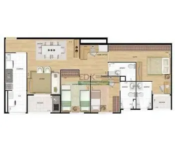 Apartamento com 3 Quartos à venda, 92m² no Vila Sanches, São José dos Campos