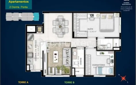 Apartamento com 2 Quartos à venda, 62m² no Glória, Porto Alegre