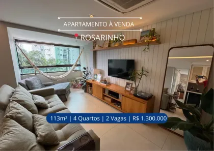 Apartamento com 4 Quartos à venda, 113m² no Rosarinho, Recife