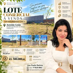 Lote/Terreno à venda, 384m² no Residencial Recanto do Bosque, Goiânia