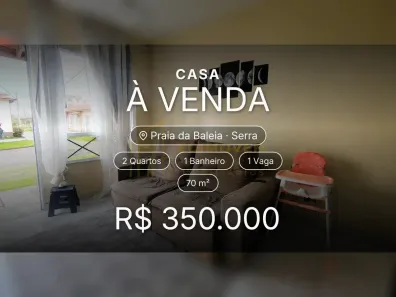 Casa com 2 Quartos à venda, 70m² no Praia da Baleia, Serra