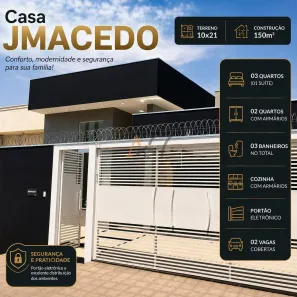 Casa com 3 Quartos à venda, 140m² no Parque Residencial J. Macedo, São José do Rio Preto