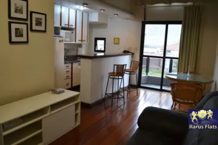 Flat com 1 Quarto para alugar, 52m² no Moema, São Paulo