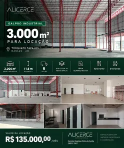 Galpão/Depósito/Armazém para alugar, 3000m² no Da Paz, Manaus