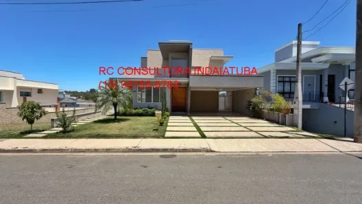 Casa de Condomínio com 3 Quartos para venda ou aluguel, 302m² no Jardim Reserva Bom Viver de Indaiatuba, Indaiatuba
