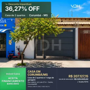 Casa com 2 Quartos à venda, 98m² no Centro, Corumbá