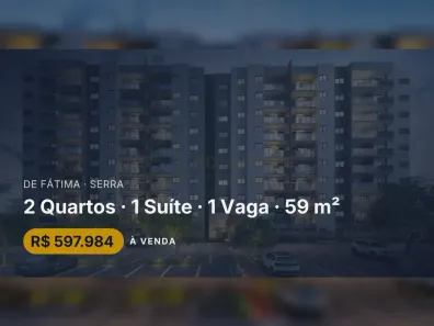 Apartamento com 2 Quartos à venda, 59m² no de Fátima, Serra