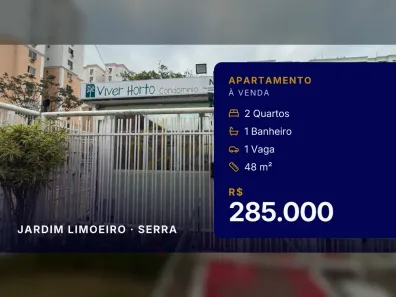 Apartamento com 2 Quartos à venda, 48m² no Jardim Limoeiro, Serra