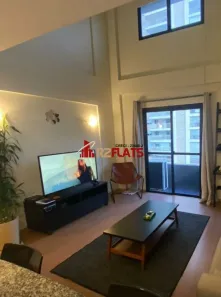 Flat com 1 Quarto para alugar, 50m² no Moema, São Paulo
