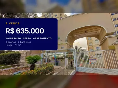 Apartamento com 3 Quartos à venda, 73m² no Valparaíso, Serra