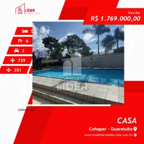 Casa com 5 Quartos à venda, 351m² no Guaratuba, Guaratuba