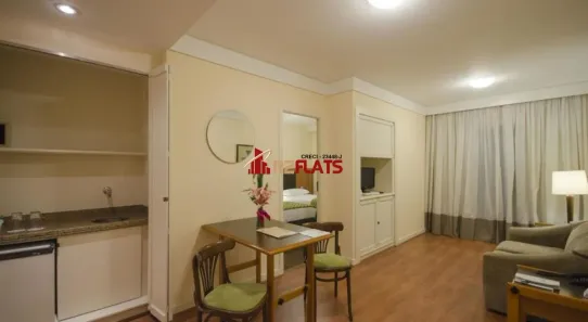 Flat com 1 Quarto à venda, 40m² no Brooklin Paulista, São Paulo