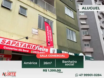 Sala Comercial para alugar, 25m² no América, Joinville