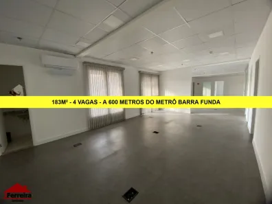 Sala Comercial para alugar, 183m² no Barra Funda, São Paulo