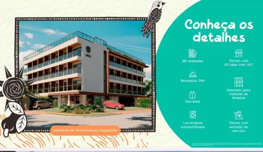 Apartamento com 2 Quartos à venda, 20m² no Merepe, Ipojuca