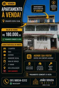 Apartamento com 2 Quartos à venda, 55m² no Castanheira, Belém