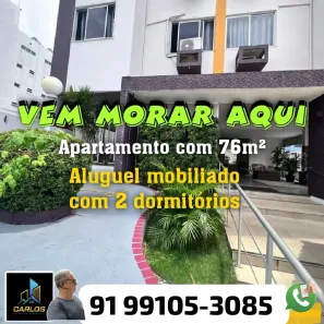 Apartamento com 2 Quartos para alugar, 76m² no Pedreira, Belém