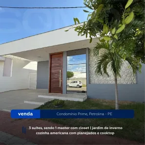 Casa de Condomínio com 3 Quartos à venda, 133m² no Cidade Universitária, Petrolina
