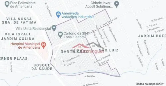 Lote/Terreno à venda, 360m² no Santa Cruz, Americana