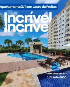 Apartamento com 3 Quartos à venda, 75m² no Centro, Lauro de Freitas