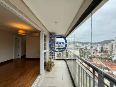 Apartamento com 3 Quartos para alugar, 80m² no Gonzaga, Santos