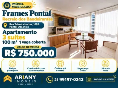 Apartamento com 3 Quartos à venda, 100m² no Recreio dos Bandeirantes, Rio de Janeiro