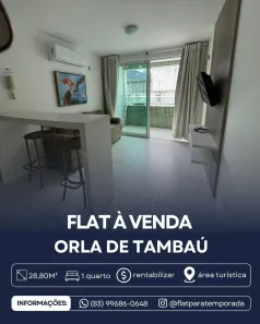 Apartamento com 1 Quarto à venda, 28m² no Tambaú, João Pessoa