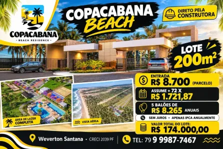 Lote/Terreno à venda, 200m² no Zona de Expansão Capua, Barra dos Coqueiros