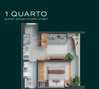 Apartamento com 1 Quarto à venda, 28m² no Boa Viagem, Recife