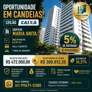Apartamento com 2 Quartos à venda, 63m² no Candeias, Jaboatão dos Guararapes