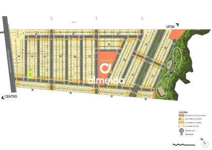 Lote/Terreno à venda, 266m² no São José, Santa Maria