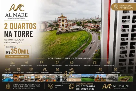 Apartamento com 2 Quartos à venda, 60m² no Torre, João Pessoa