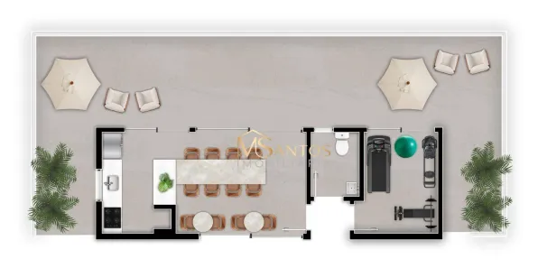 Cobertura com 1 Quarto à venda, 22m² no Trindade, Florianópolis