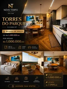 Apartamento com 3 Quartos para venda ou aluguel, 100m² no Jardim Santa Marta, Cuiabá