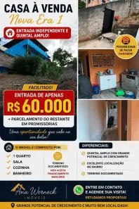 Casa com 1 Quarto à venda, 70m² no Nova Era, Juiz de Fora