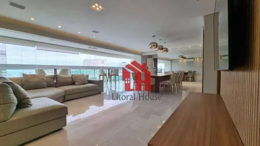 Apartamento com 3 Quartos para alugar, 191m² no Gonzaga, Santos