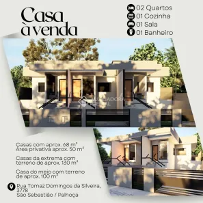 Casa com 2 Quartos à venda, 50m² no São Sebastião, Palhoça