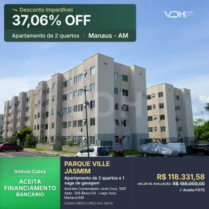 Apartamento com 2 Quartos à venda, 41m² no Lago Azul, Manaus