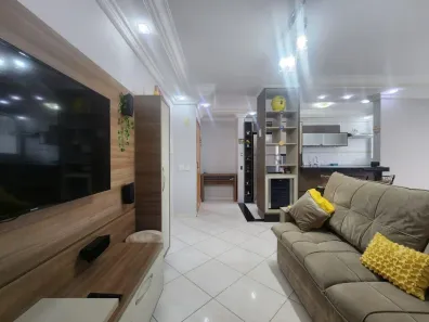 Apartamento com 2 Quartos para alugar, 90m² no Boqueirão, Praia Grande