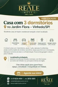 Casa com 3 Quartos para alugar, 200m² no Centro, Vinhedo