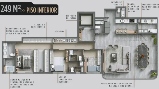 Cobertura com 3 Quartos à venda, 249m² no Alphagran Alphaville, Barueri