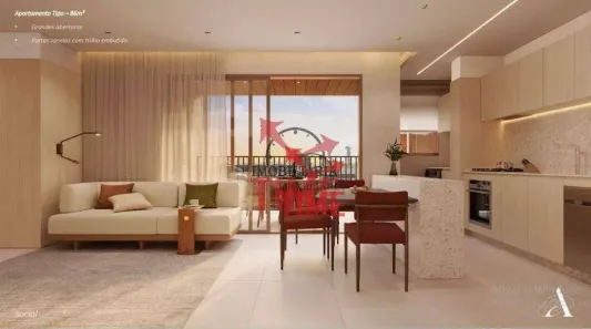 Apartamento com 2 Quartos à venda, 86m² no Mercês, Curitiba