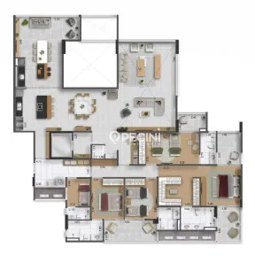 Apartamento com 4 Quartos à venda, 276m² no Cidade Jardim, Rio Claro