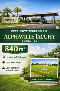 Lote/Terreno à venda, 840m² no Jacuhy, Serra