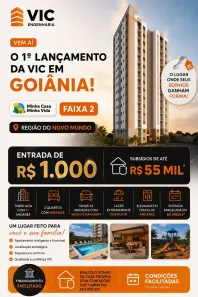 Apartamento com 2 Quartos à venda, 42m² no Jardim Novo Mundo, Goiânia