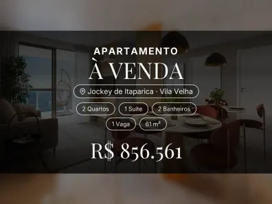 Apartamento com 2 Quartos à venda, 61m² no Jockey de Itaparica, Vila Velha