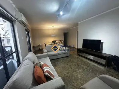 Apartamento com 3 Quartos para alugar, 128m² no José Menino, Santos