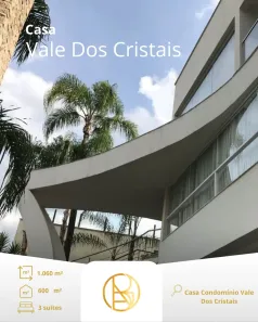 Casa de Condomínio com 6 Quartos à venda, 600m² no Vale dos Cristais, Nova Lima