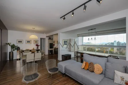 Apartamento com 3 Quartos para alugar, 153m² no Vila da Serra, Nova Lima