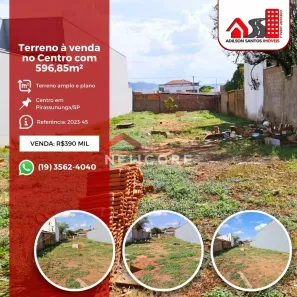 Lote/Terreno à venda, 596m² no Centro, Pirassununga